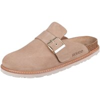 Schuhe Damen Pantoletten / Clogs Rohde Pantoletten Messina 5514-14 natur Velourleder 5514-14 Beige