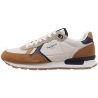 Schuhe Herren Sneaker Low Pepe jeans BRIT MIX M Braun