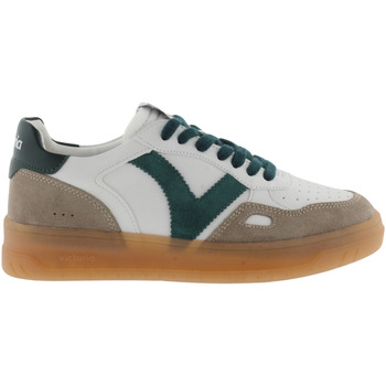Schuhe Damen Sneaker Victoria Baskets effet cuir et daim séoul femme Grün