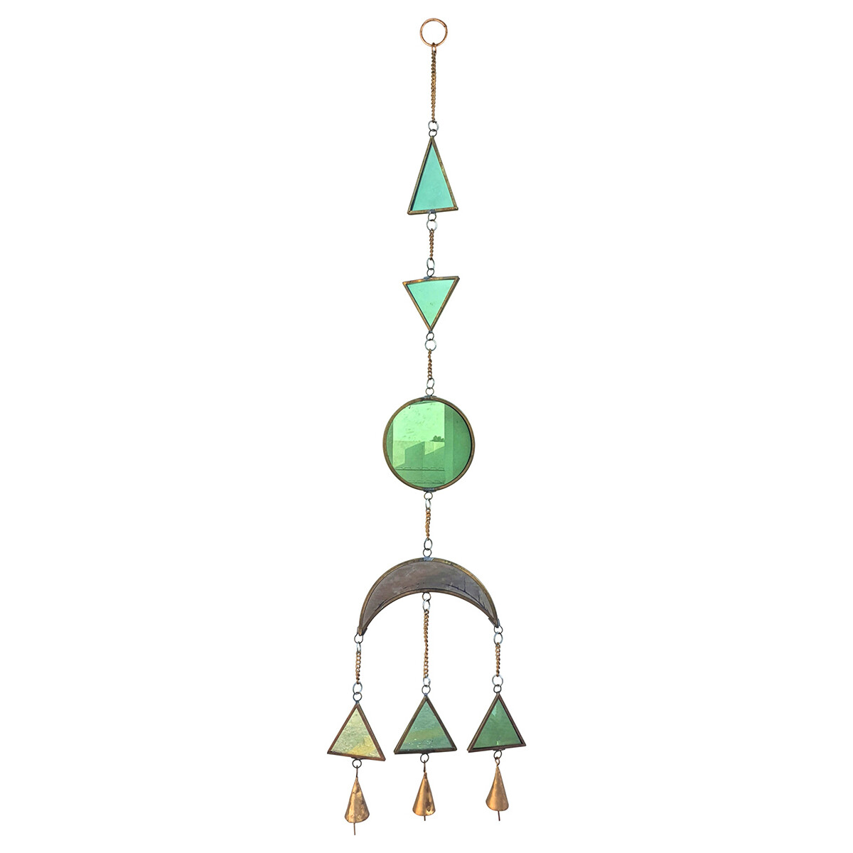 Uhren & Schmuck Anhänger Signes Grimalt Anhänger Luna Und Triangulos Grün