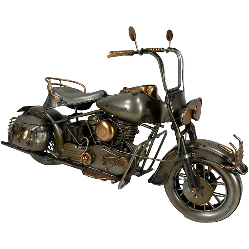 Home Statuetten und Figuren Signes Grimalt Motorrad-Metall Grau