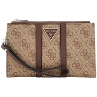 Taschen Damen Portemonnaie Guess NOREEN SLG DBL ZIP ORGANIZER Braun