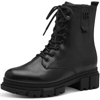 Schuhe Damen Stiefel S.Oliver Stiefeletten Stiefeletten  Lace Up Boots 5-25214 5-25214-41 0A1 Schwarz