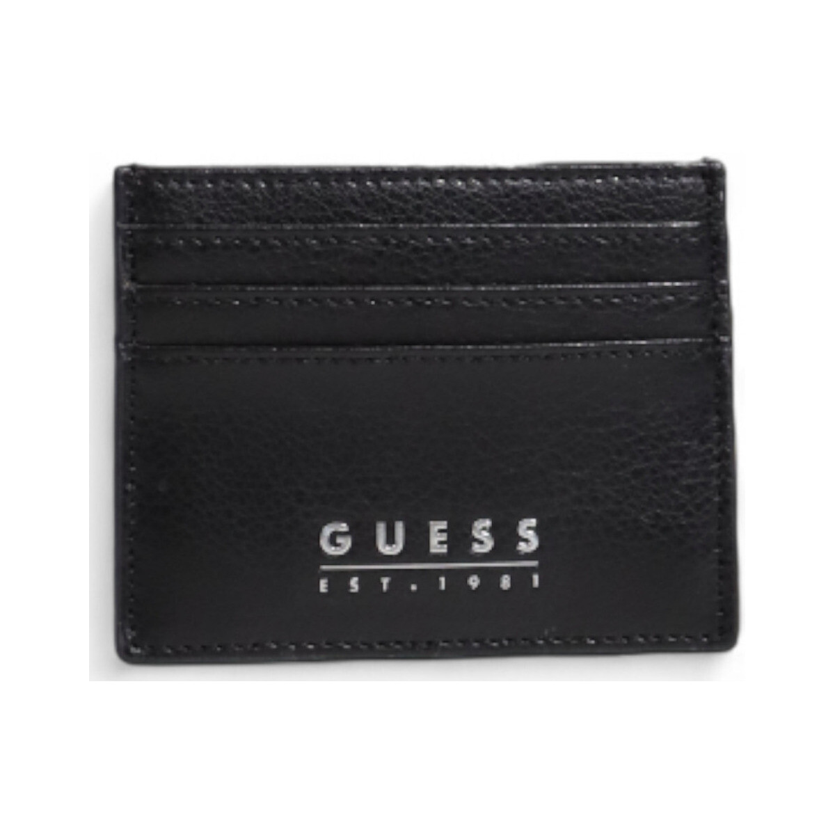 Taschen Herren Portemonnaie Guess MESTRE CARD CASE SMFIDA LEA25 Schwarz
