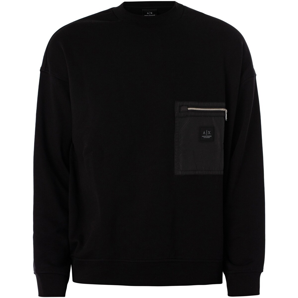 Kleidung Herren Sweatshirts EAX Zip-Tasche Sweatshirt Schwarz