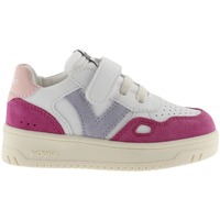 Schuhe Kinder Sneaker Victoria Baskets seul bride en cuir fendu multicolore enfant Rosa