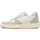 Schuhe Damen Sneaker Date D.A.T.E. C2-VC-WS COURT 2.0 VINTAGE CALF WH-SILVER Weiss