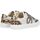 Schuhe Damen Sneaker Low No Name STRIKE STRAPS W - NAPPA/LEO/MIMOS - BLANC CASSE/LEOPARD/DORE Weiss