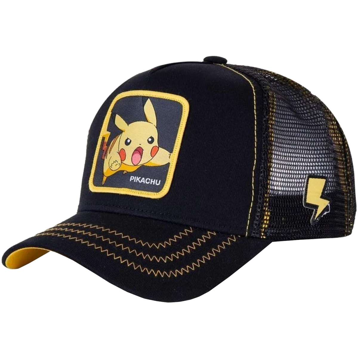 Accessoires Herren Schirmmütze Capslab Freegun Pokemon Pikachu Cap Schwarz