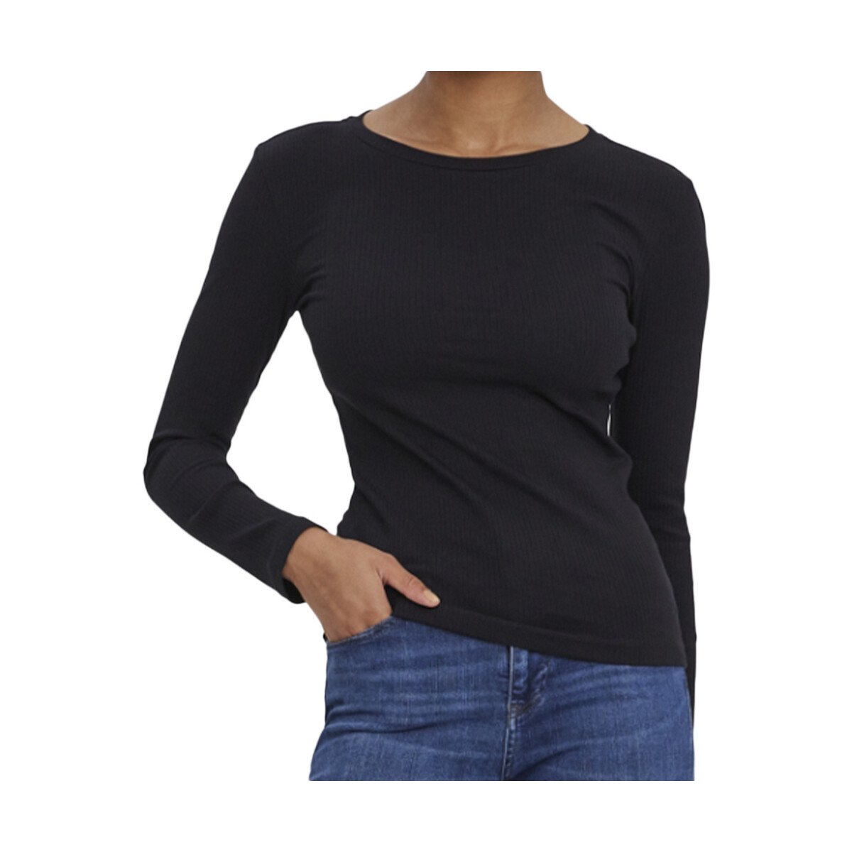 Kleidung Damen T-Shirts & Poloshirts Vero Moda 10268932 Schwarz
