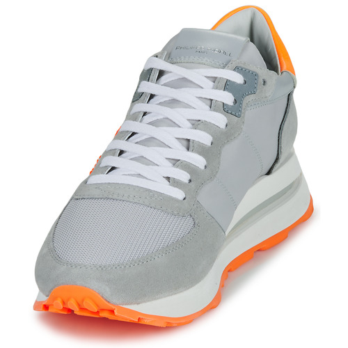 Philippe Model TROPEZ HAUTE LOW MAN Grau / Orange
