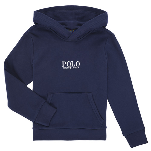Kleidung Kinder Sweatshirts Polo Ralph Lauren PO HOOD-KNIT SHIRTS-SWEATSHIRT Marine