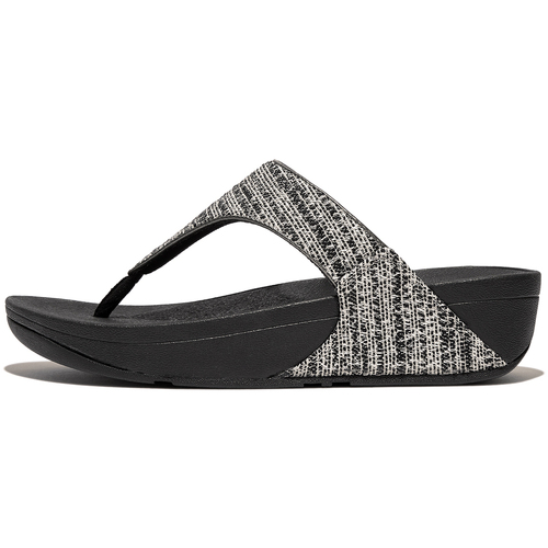 Schuhe Damen Sandalen / Sandaletten FitFlop Sandales femme  Lulu Shimmerweave Schwarz