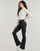 Kleidung Damen Tops / Blusen Converse HALF-ZIP MOCK NECK LONG SLEEVE TOP Weiss