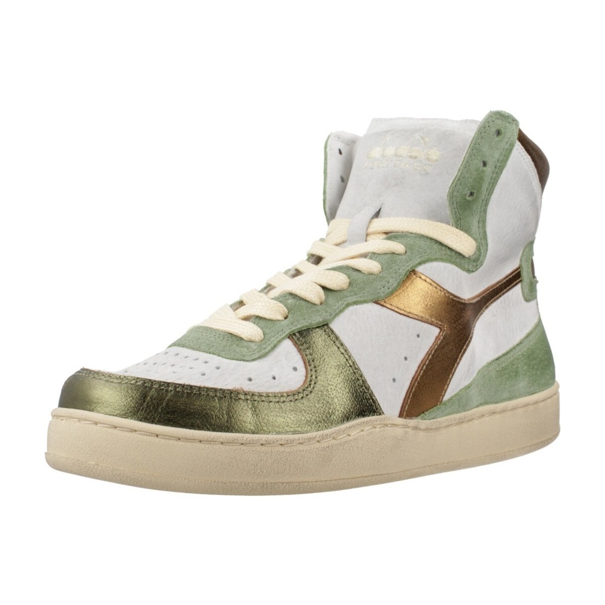 Schuhe Damen Sneaker Diadora ALTO BASKET USED Grün