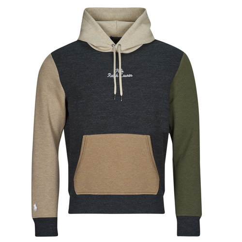 Kleidung Herren Sweatshirts Polo Ralph Lauren SWEATSHIRT DOUBLE KNIT TECH LOGO CENTRAL Multicolor / Schwarz / Hetaher