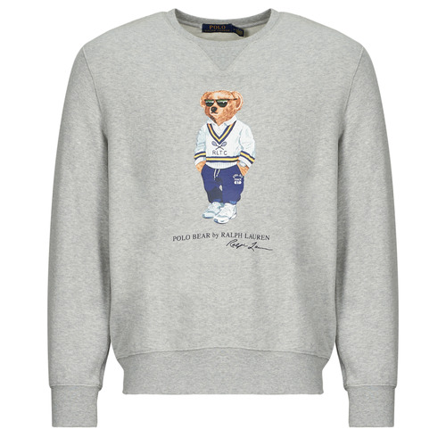Kleidung Herren Sweatshirts Polo Ralph Lauren SWEATSHIRT COL ROND POLO BEAR Grau / Andvr / Hthr / Icns