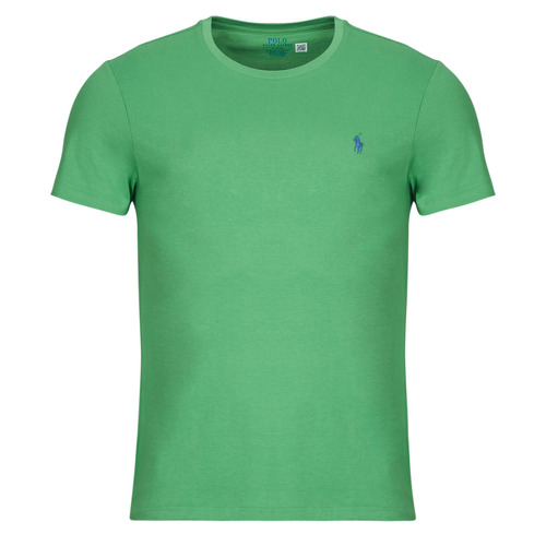 Kleidung Herren T-Shirts Polo Ralph Lauren T-SHIRT AJUSTE EN COTON Grün / Raft / Grün