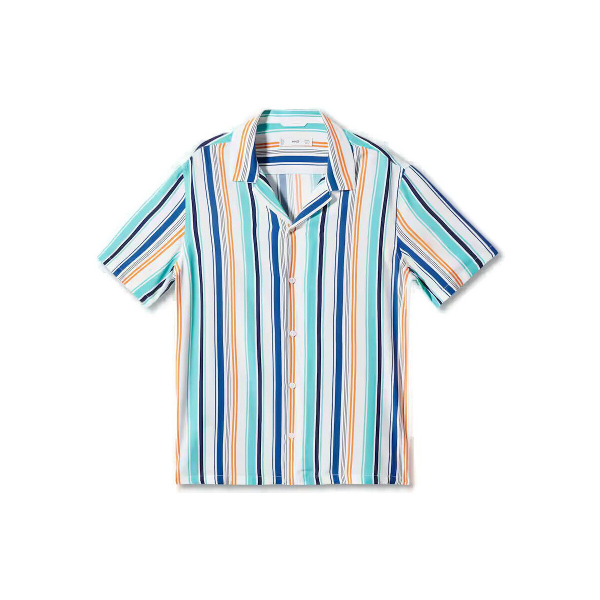 Kleidung Herren Kurzärmelige Hemden Mango PALSA 4704 7838 Blau