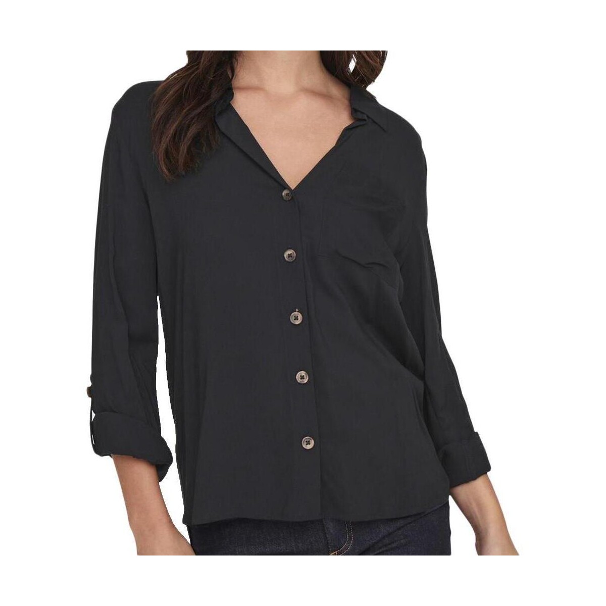 Kleidung Damen Hemden JDY 15329311 Schwarz