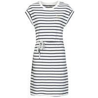 Kleidung Damen Kurze Kleider Deeluxe ACHANDA Weiss / Blau