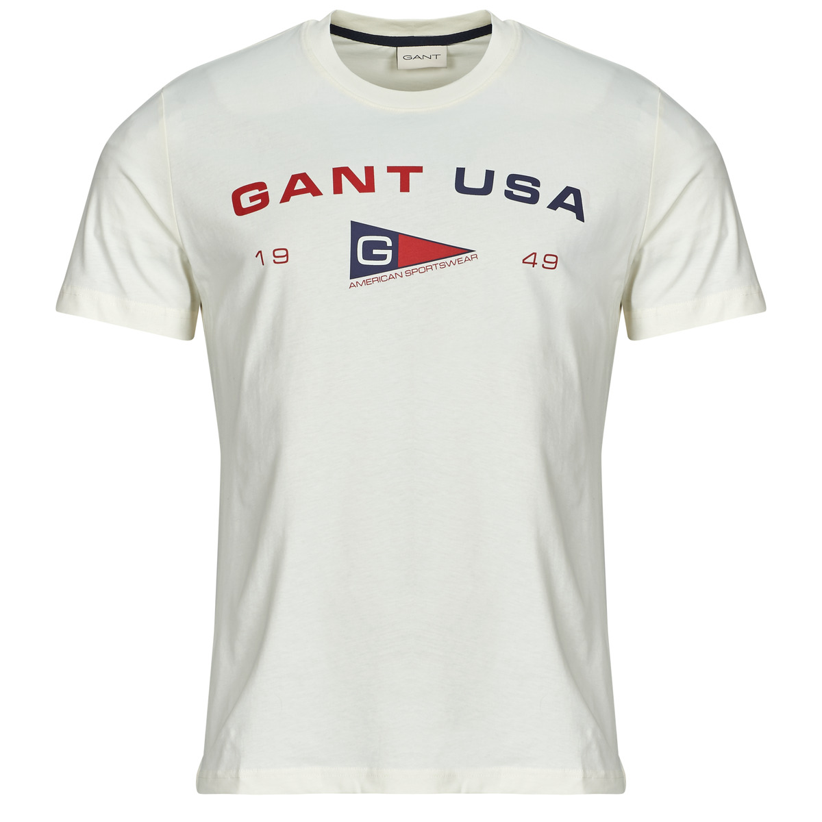 Kleidung Herren T-Shirts Gant GRAPHIC SS T-SHIRT Weiss