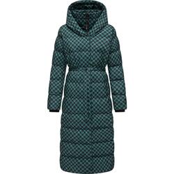 Kleidung Damen Mäntel Ragwear Steppmantel Niara Long Print Grün