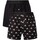Unterwäsche Herren Boxer adidas Originals 2er-Pack gewebte Boxershorts Schwarz
