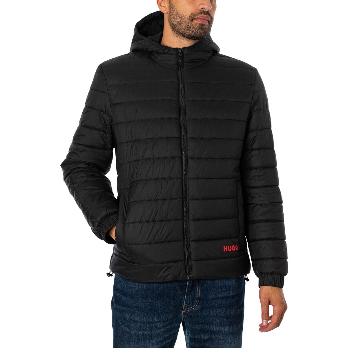 Kleidung Herren Trainingsjacken BOSS Brent2441 Puffa-Jacke Schwarz