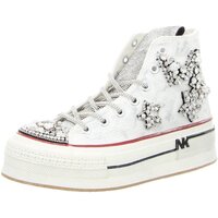 Schuhe Damen Stiefel Nan-Ku Stiefeletten DFA-03 WHITE Weiss