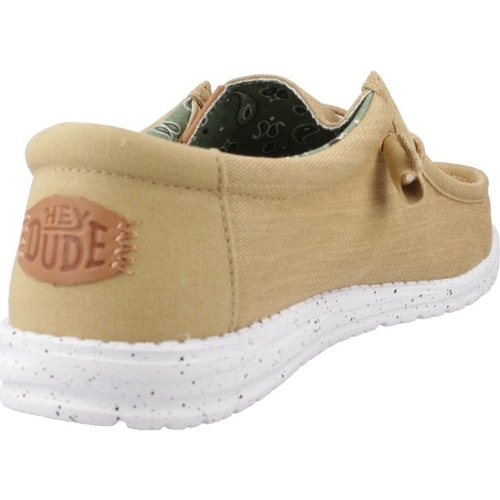 HEYDUDE WALLY WASHED CANVAS Gelb