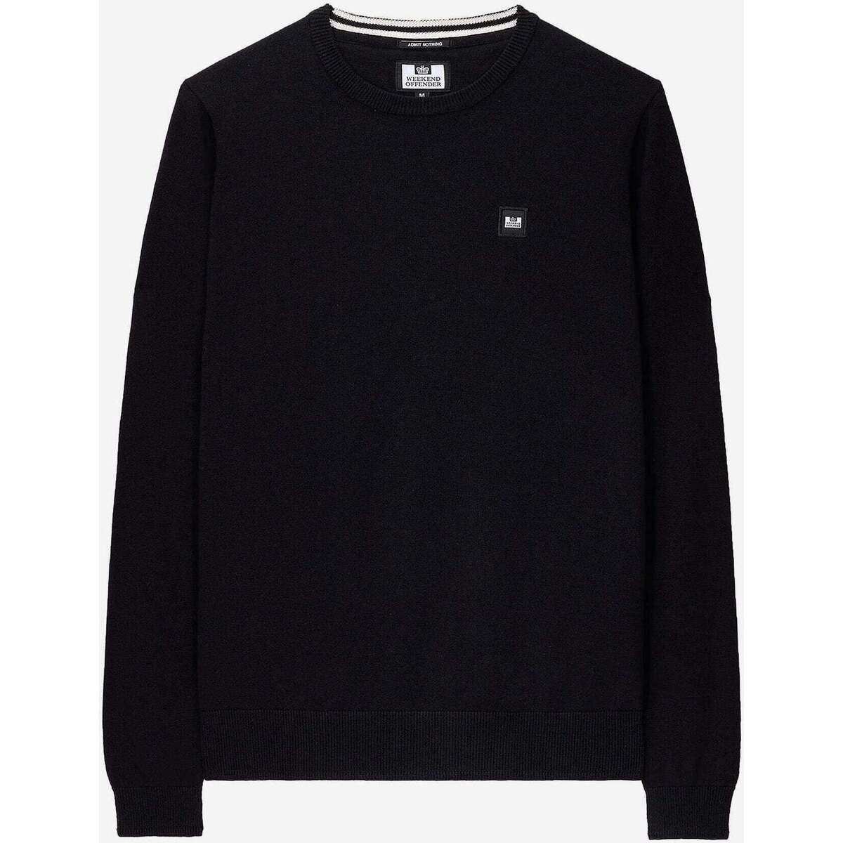 Kleidung Herren Pullover Weekend Offender Solace - black Schwarz