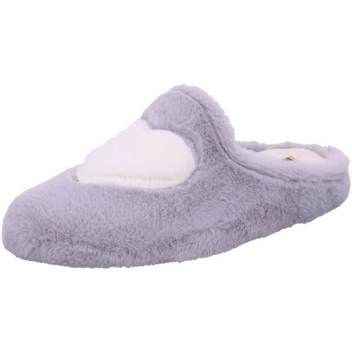 Schuhe Damen Hausschuhe Manitu 320220-09 Grau