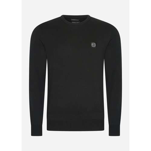 Kleidung Herren Pullover Marshall Artist Siren knit crewneck - black Schwarz