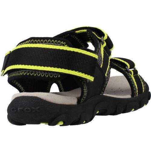 Geox JR SANDAL STRADA A Schwarz