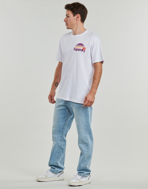 Superdry LOGO GREAT OUTDOORS CHEST Weiss
