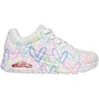 Schuhe Damen Sneaker Skechers UNO - SPREAD THE LOVE 155507 WPTQ Weiss