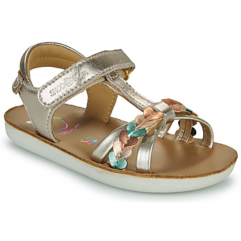 Schuhe Mädchen Sandalen / Sandaletten Shoo Pom GOA TRESSE LOVE Bronze