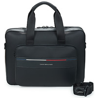 Taschen Herren Dokumententasche / Aktentasche Tommy Hilfiger TH FOUNDATION COMPUTER BAG Schwarz
