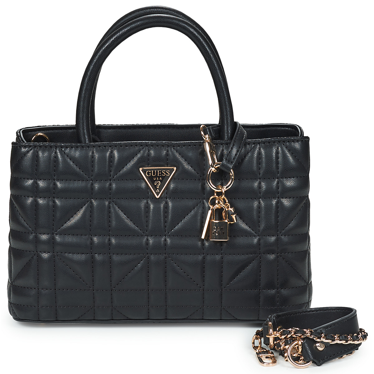 Taschen Damen Umhängetaschen Guess EDITA Schwarz