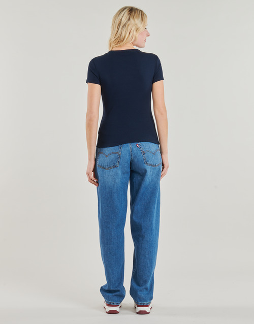 Tommy Jeans TJW 2PACK SLIM ESSENTIAL RIB SS Weiss / Blau