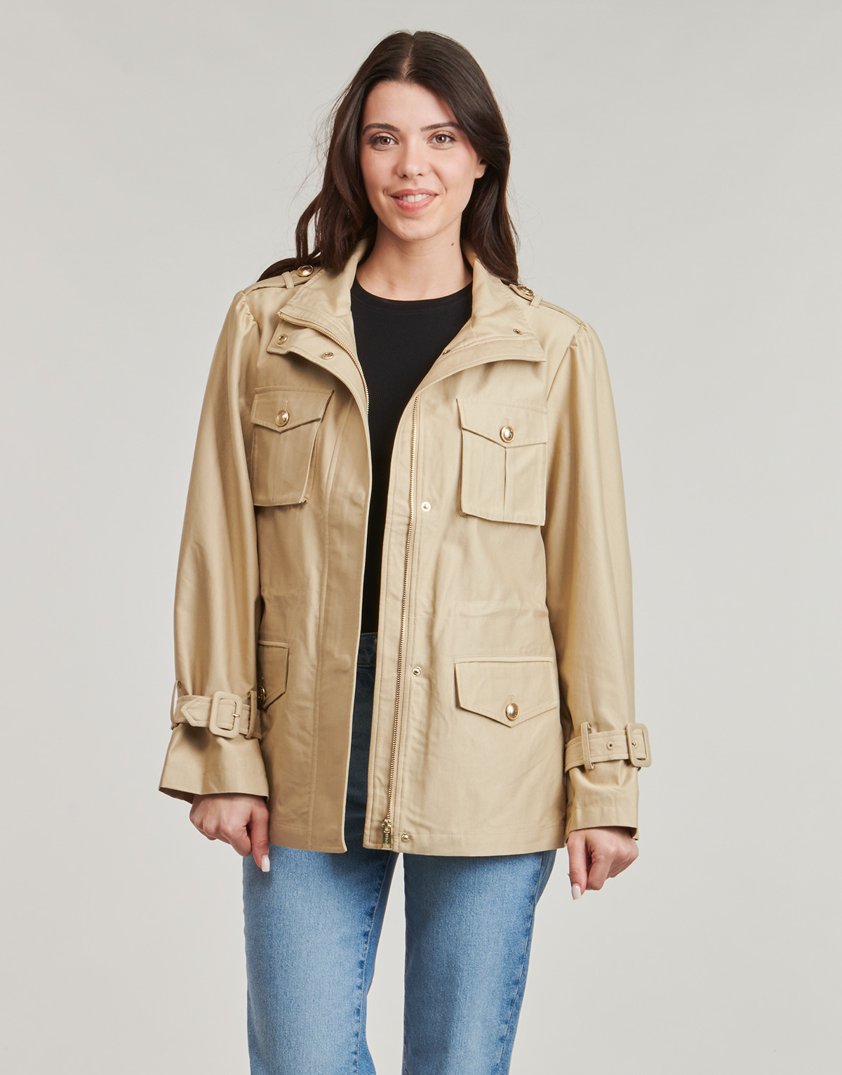 Kleidung Damen Parkas Guess EMMA FIELD JACKET Beige