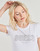 Kleidung Damen T-Shirts Guess LOGO LACE Weiss
