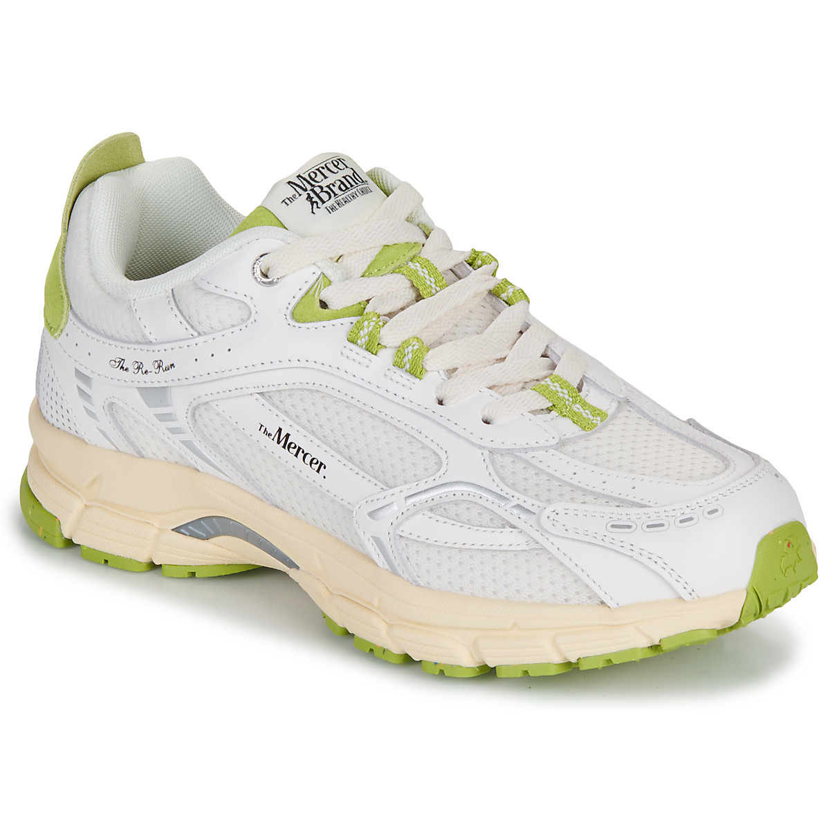 Schuhe Sneaker Low Mercer Amsterdam The Re-Run Vintage Weiss / Grün
