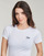 Kleidung Damen T-Shirts Guess SS CN SNAP EMBRO SLIM TOP Weiss
