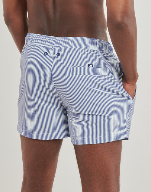 K-Way HAZEL MID STRIPES BEACH Marine / Weiss