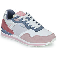 Schuhe Damen Sneaker Low Pepe jeans LONDON PRINT W Rosa / Grau