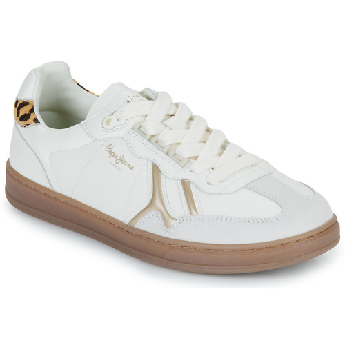 Schuhe Damen Sneaker Low Pepe jeans BALL FUN W Weiss / Leopard