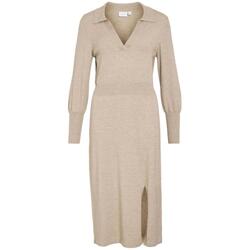 Kleidung Damen Kleider Vila  Beige