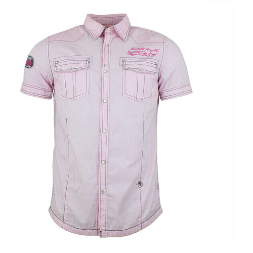 Kleidung Herren Kurzärmelige Hemden Srk Chemise homme CAIRU Rosa